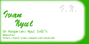 ivan nyul business card